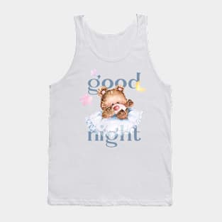 Watercolor teddy bear 5 Tank Top